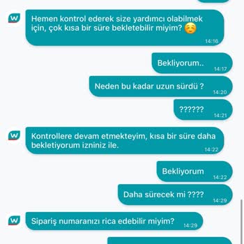 Sipariş İptali Ve Yetersiz Müşteri Hizmeti