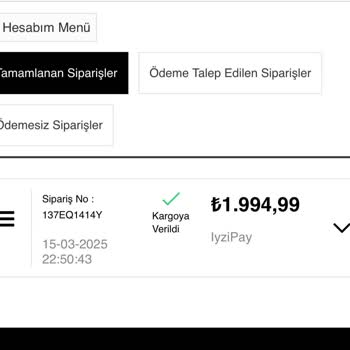 Sipariş Takip Numarası Ve Kargo Bilgisi Sorunu