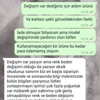 Nefa Moda İle Yaşadığım Olumsuz Deneyim