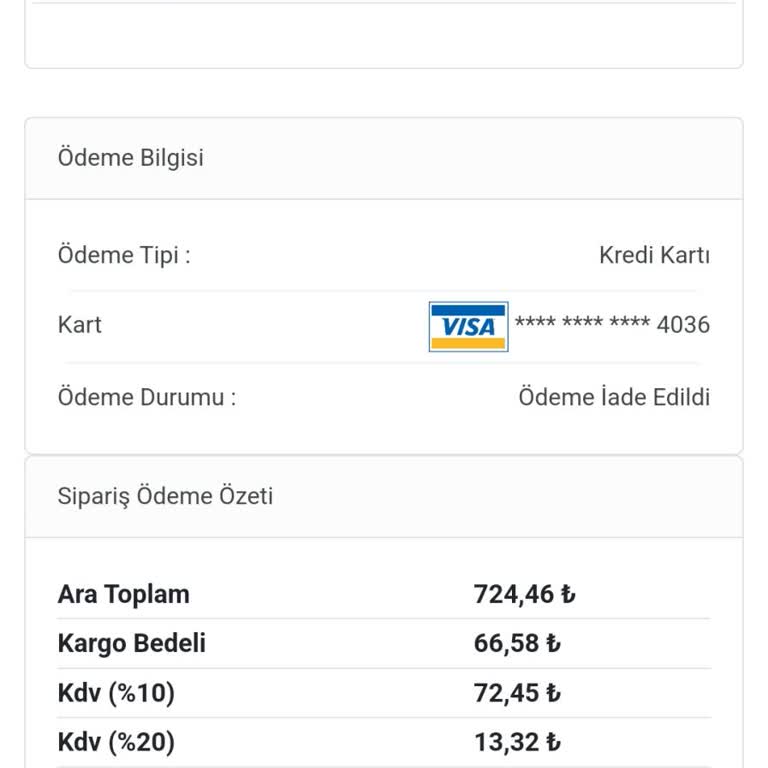 Yanlış Beden Siparişi Ve İade Sürecinde Sorunlar