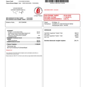 Vodafone Altyapı Sorunu Ve Haksız Cayma Bedeli Talebi