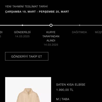 Zara'dan İnternet Siparişi Sorunu Ve Kargo Mağduriyeti