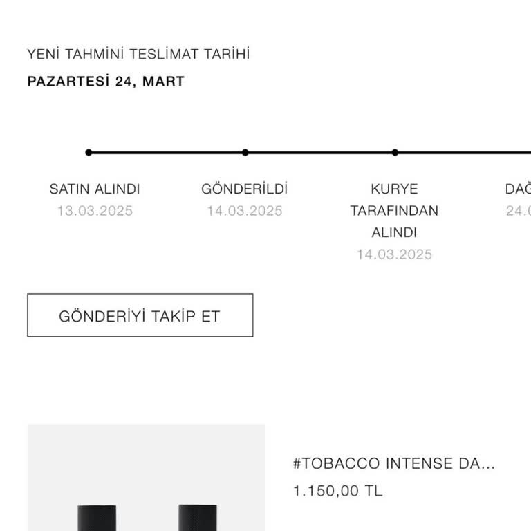 Zara'dan Aldığım Parfüm Siparişi Kargo Kabusu