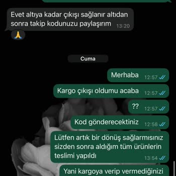 Sipariş Verdim, Ürünler Gelmedi!