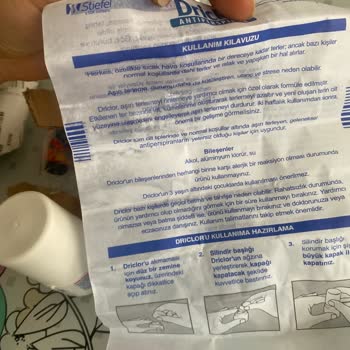 Driclor Ürünü Açık Ve Dökülmüş Geldi