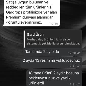 Gardrops Premium'da Uzun Süreli Ürün Yükleme Sorunu Ve Gizli Ücretler