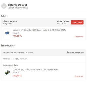 Güvenilirlik Beklentisiyle Yapılan Alışverişte Hayal Kırıklığı: İade Sürecinde Yanıtsız Kalan Müşteri