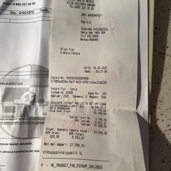 Defolu Televizyon Ve Yetersiz Müşteri Hizmeti