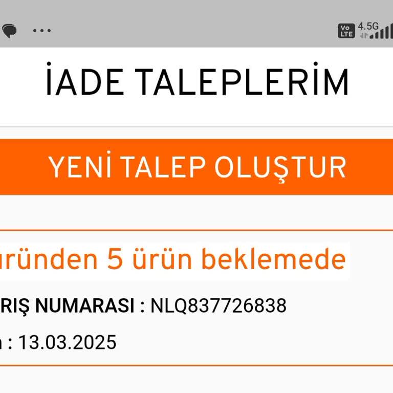 İade İşlemlerinde Gecikme Ve Müşteri Hizmetleri Sorunu