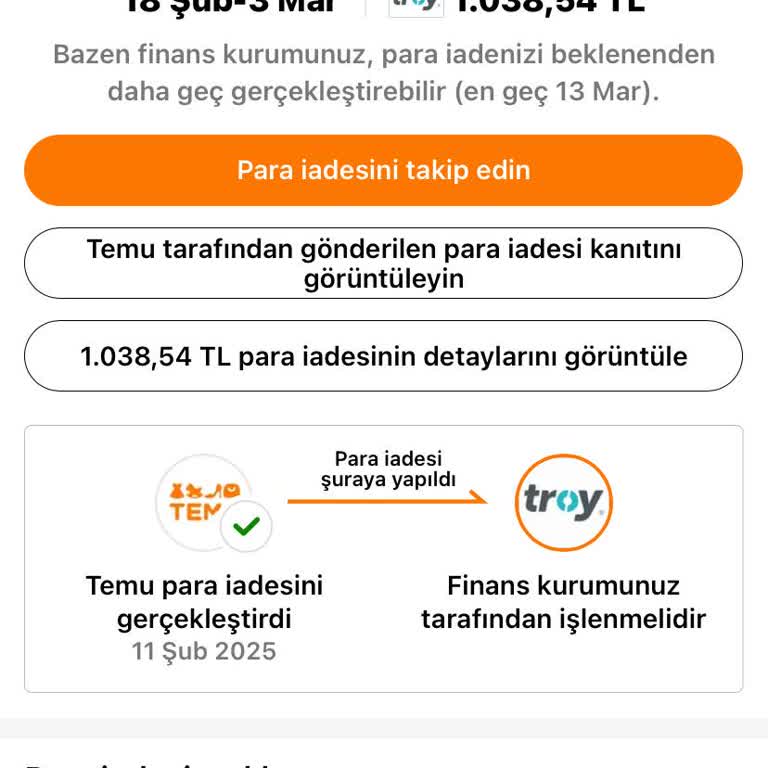 İade Edilen Ürünün Para İadesi Bankama Ulaşmadı