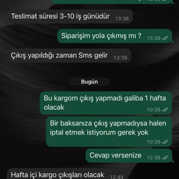 Moonriver.com'dan Sipariş Sorunu Ve Kötü Müşteri Hizmeti