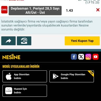 Nesine'de Kupon Yanlışlığı Ve Destek Sorunu!