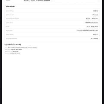 Yanlış Dekont Nedeniyle Hesap Engeli Ve İade Talebi