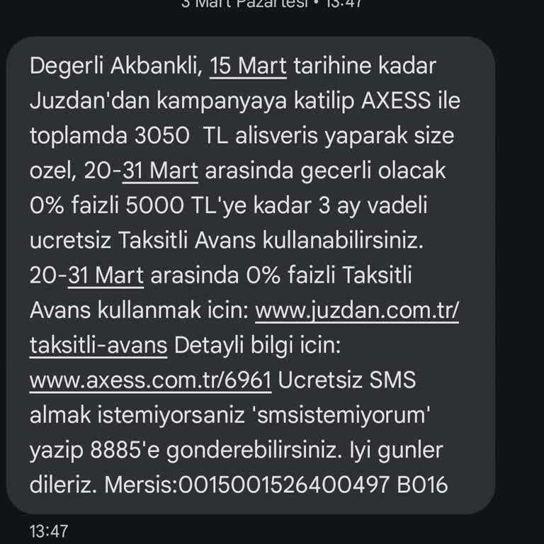 Akbank'ın Faizsiz Nakit Avans Kampanyasında Yaşanan Sorunlar