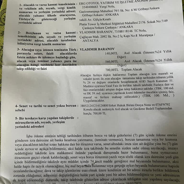 Ankara Niğde Otoyolu Ücretlendirme Sorunu Ve İcra Şoku