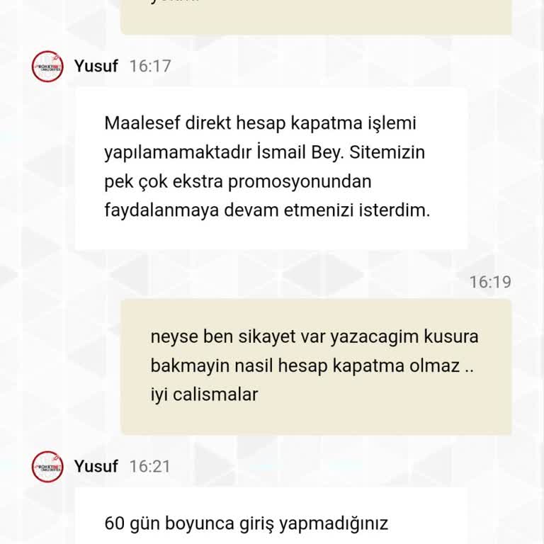 Üyelik İptali Ve Promosyon Sorunu