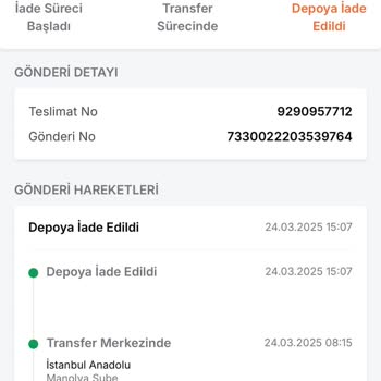 Trendyol Express'in Yanlış Yönlendirme Hatası