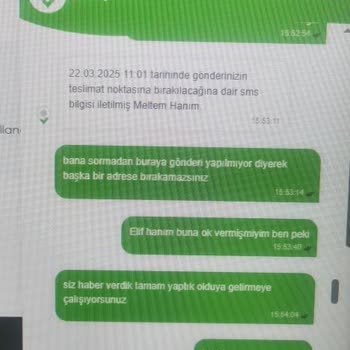 Kargo Teslimatında Müşteri Onayı Almadan Adres Değişikliği