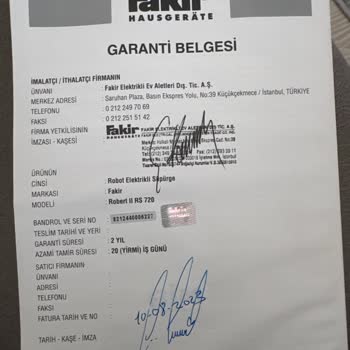 Robot Süpürge Garanti Kapsamı Sorunu