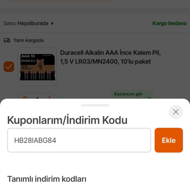 Vodafone Hepsiburada Kupon Hatası: Tanımlanan Kupon Çalışmıyor