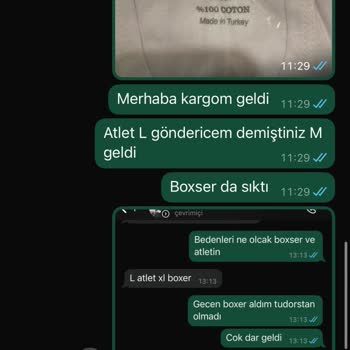 Yanlış Beden Ve İlgisiz Müşteri Hizmeti