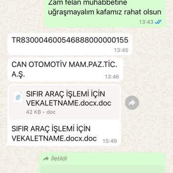 Önceden Ödenen Araç Fiyatına Zam Uygulaması