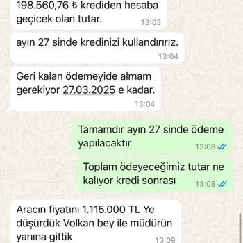 Önceden Ödenen Araç Fiyatına Zam Uygulaması