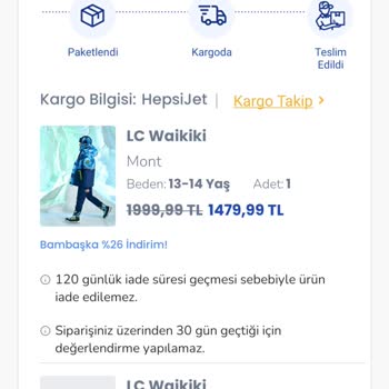 LCW Kayak Eldiveni Kusuru Ve Değişim Talebi Sorunu