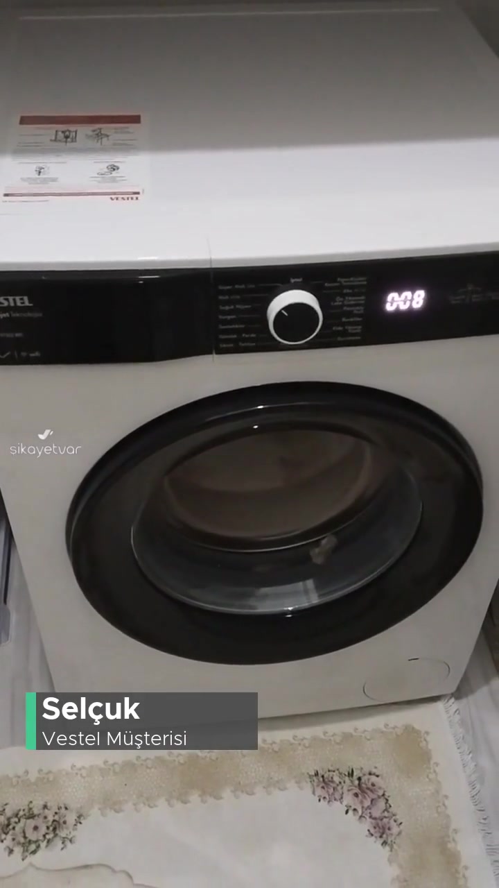 Vestel Çamaşır Makinesi Sesli Sıkma Yapıyor! videonun kapak resmi