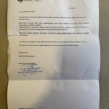 Nike Ceket Renk Solması Ve Mağaza İlgisizliği