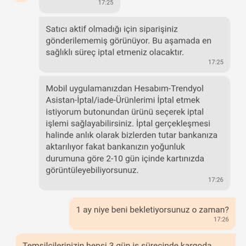 Trendyol'dan Sipariş Ettiğim Ürün 1 Aydır Gelmedi