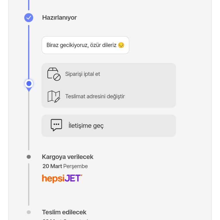 Siparişin Hazırlanmasında Gecikme Ve Bilgi Eksikliği