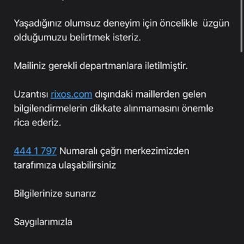 Rixos Tatilinde Beklenmedik Hayal Kırıklığı