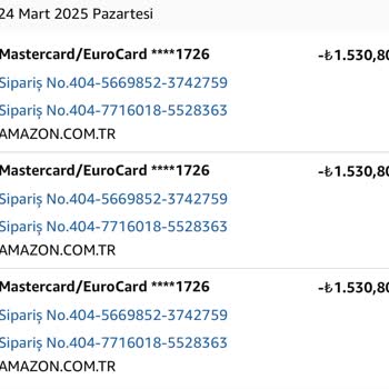 Amazon'da İptal Edilen Siparişin Ücret İadesi Sorunu