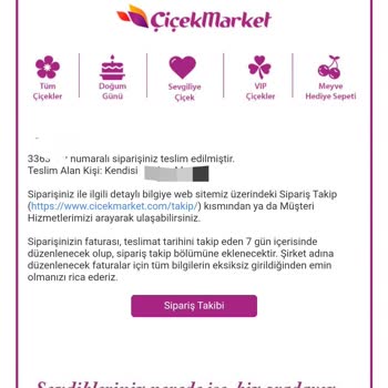 Yanlış Çiçek Gönderimi Ve Boya Sorunu