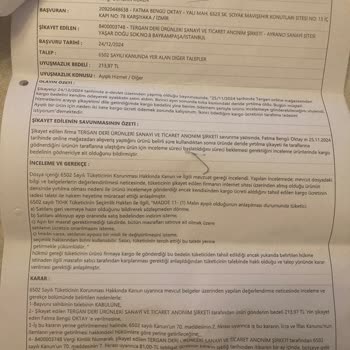 Tergan Mağazası İade Sorunu: Mahkeme Kararına Rağmen Ödeme Yapılmadı