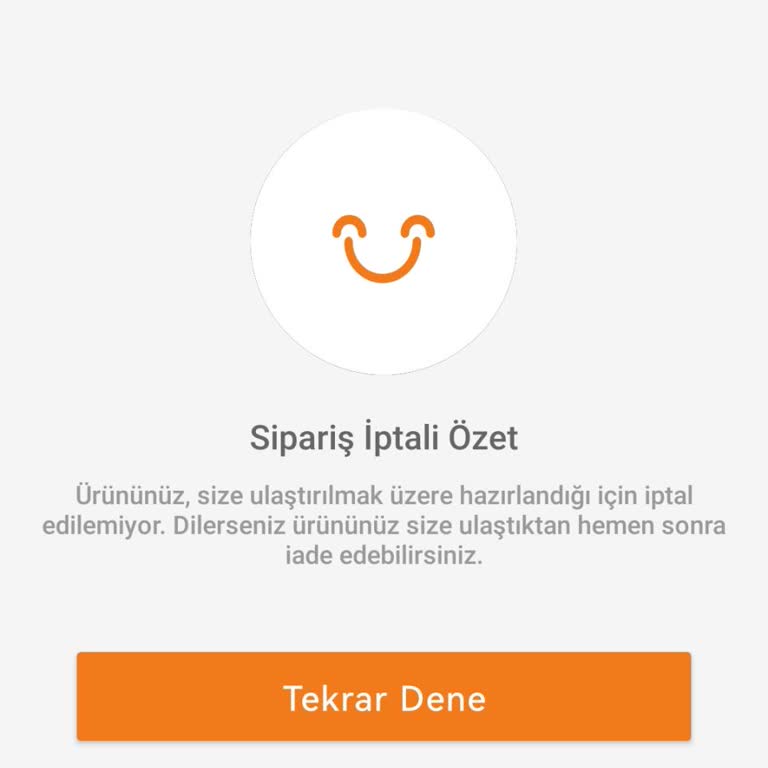 Kargolanmayan Sipariş Ve İptal Sorunu