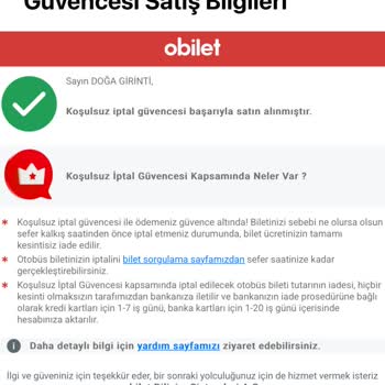 Bilet İptalinde Yaşanan Sorun Ve Para İadesi Talebi