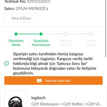 Trendyol'da Satıcıdan Kaynaklı Teslimat Sorunu Ve Yetersiz Destek