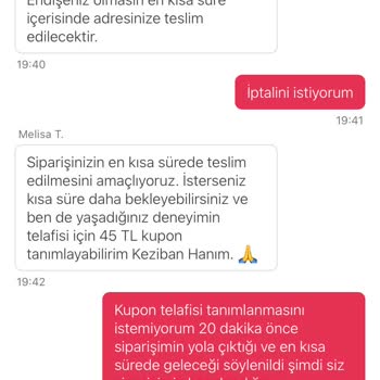Sipariş İptali Ve Müşteri Hizmetleri Sorunu