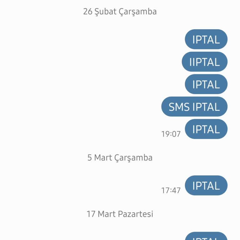 Vodafone SMS İptal Sorunu