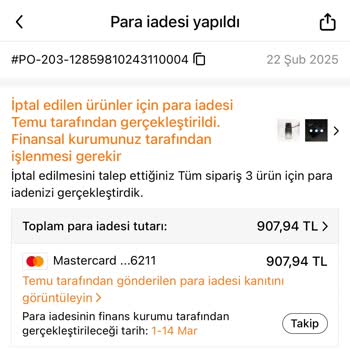 İade Edilmeyen Para Mağduriyeti