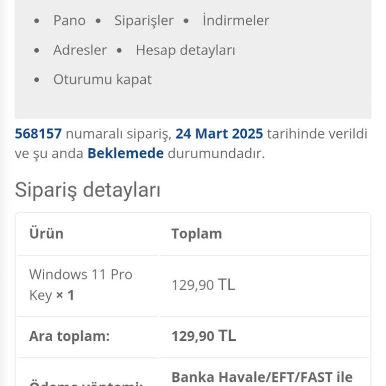 Geciken Windows 11 Pro Lisans Teslimatı Ve İletişim Sorunu