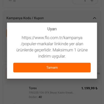 FLO İndirim Kuponu Mağduriyeti