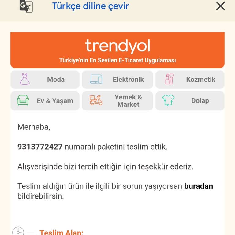 Gece Teslimatı Bildirimi Ve Kaybolan Kargo Sorunu