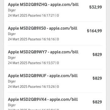 Apple.com'dan Bilgim Dışında Yapılan Çekimler