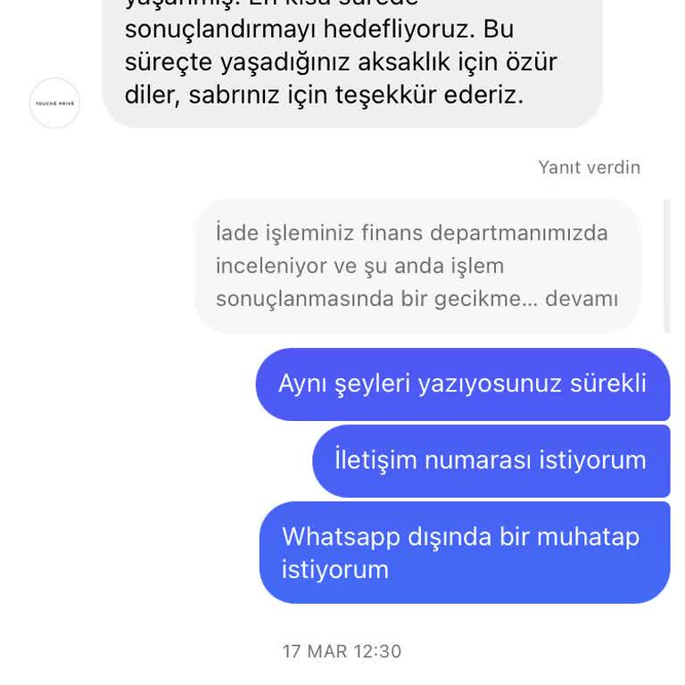 İade Edilen Ürünün Ücret İadesi Yapılmıyor Ve İletişim Sorunları Yaşanıyor
