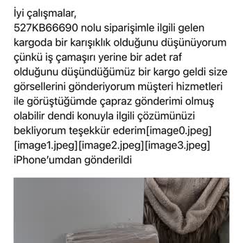 Yanlış Ürün Gönderimi Ve Çözüm Üretilmemesi