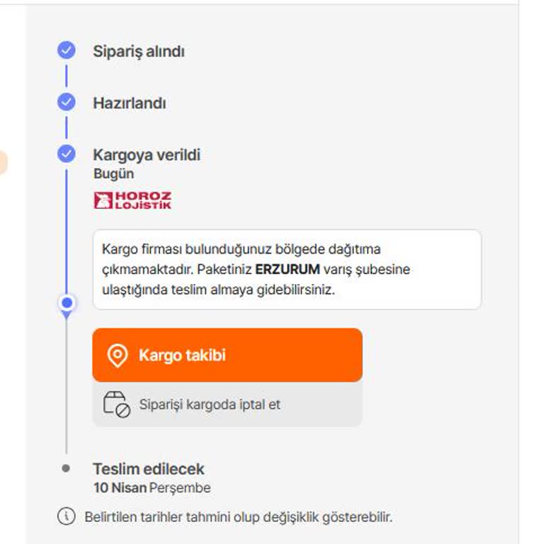 Yanlış Adrese Teslimat Sorunu