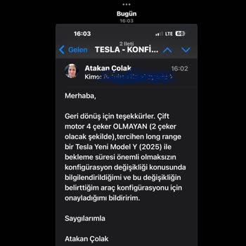 Tesla Sipariş Değişikliği Ve İade Sorunu